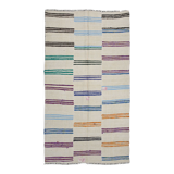 5x10 neutral textured vintage hemp rug, 168x304cm