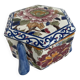 Large candy box, Gien, early 20th century, peony decoration, floral decoration