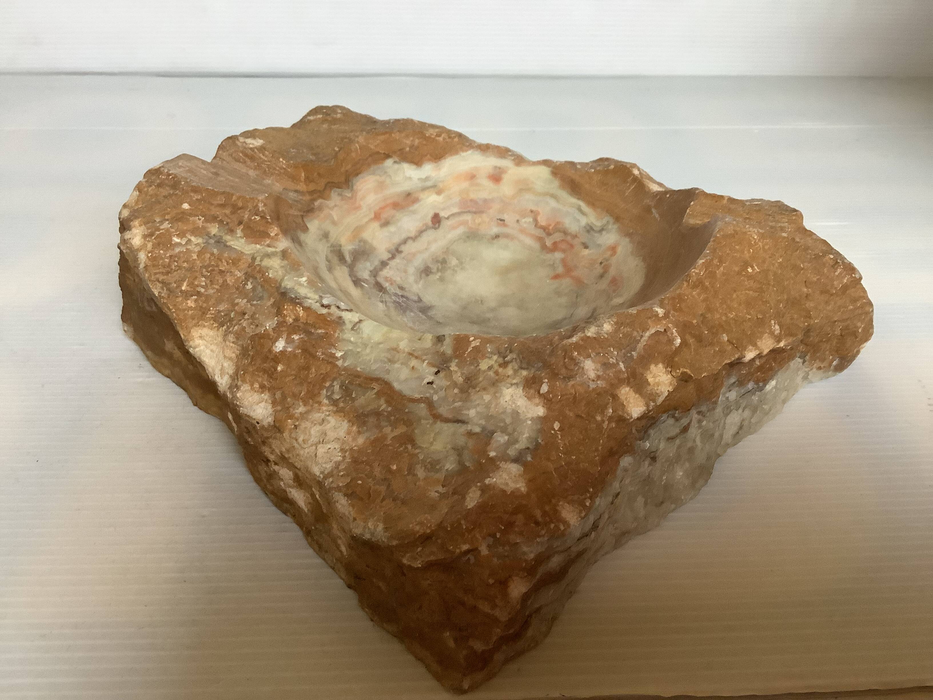 Large natural stone ashtray/trinket tray