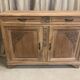 Buffet bois brut Art Déco en noyer massif