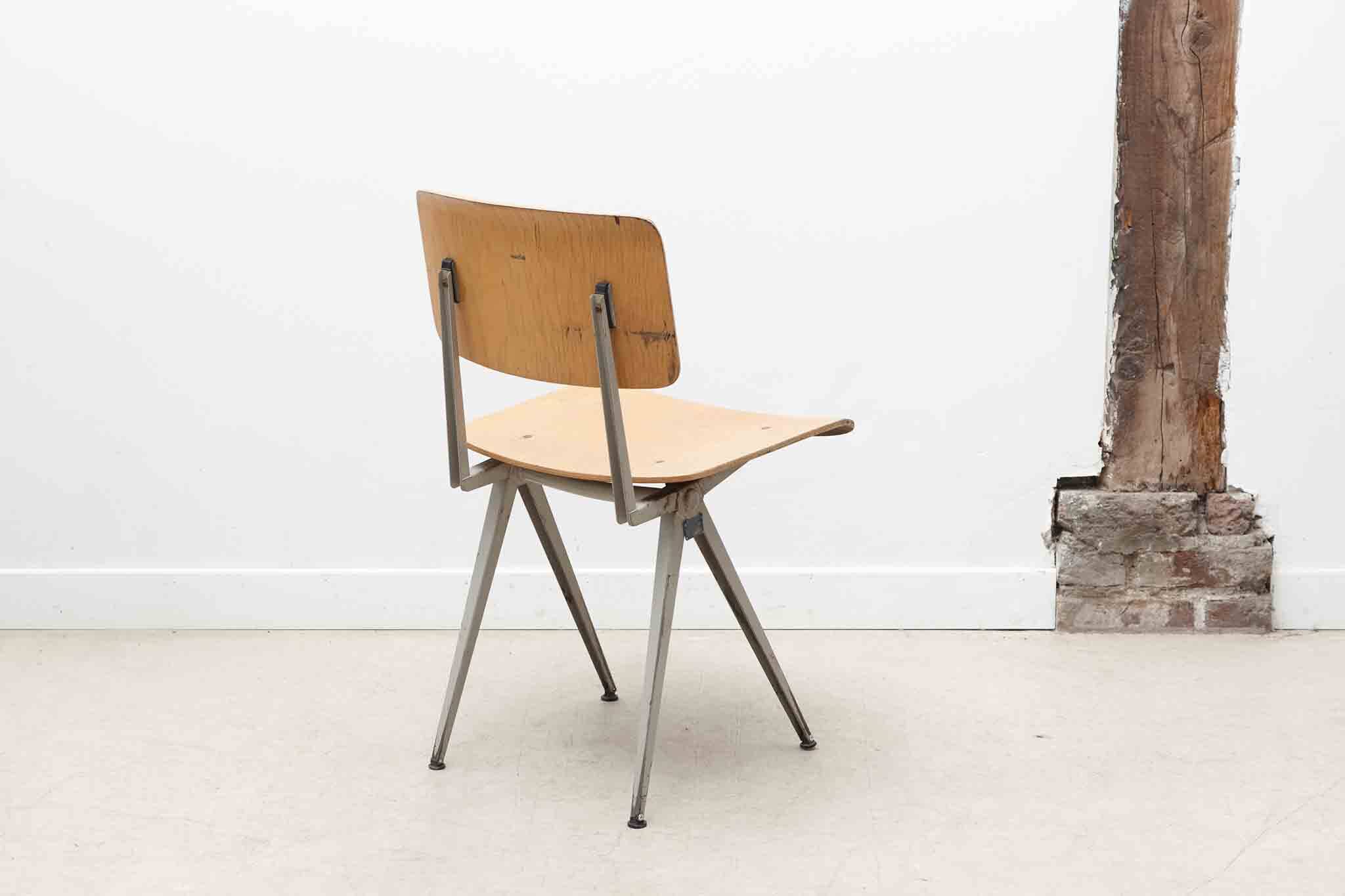 Marko S101 vintage chair in beech and grey