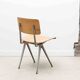 Chaise vintage Marko S101 hêtre et gris