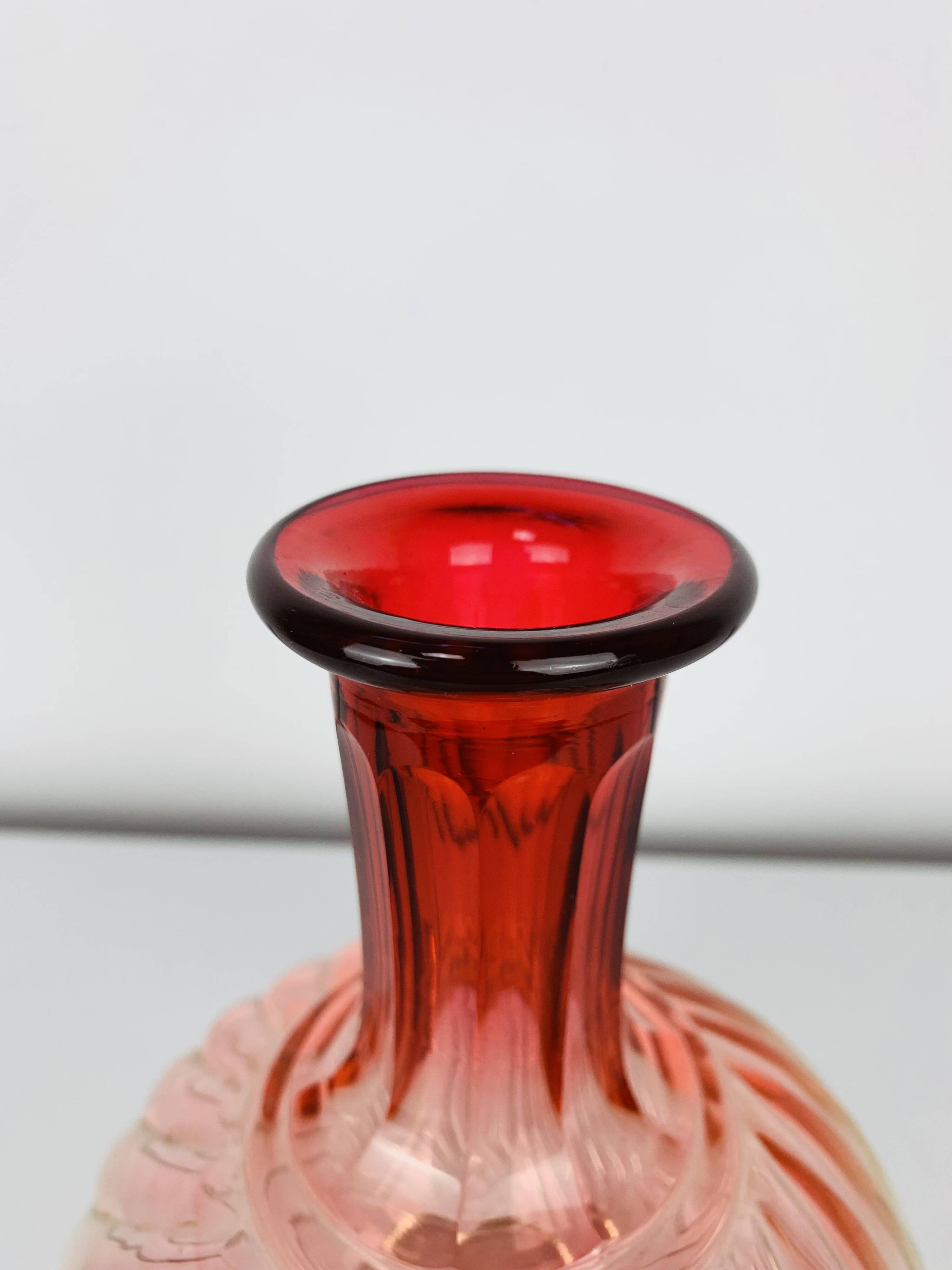 Baccarat crystal vase, Bamboo model