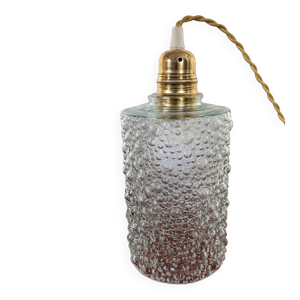 Suspension cylindre verre