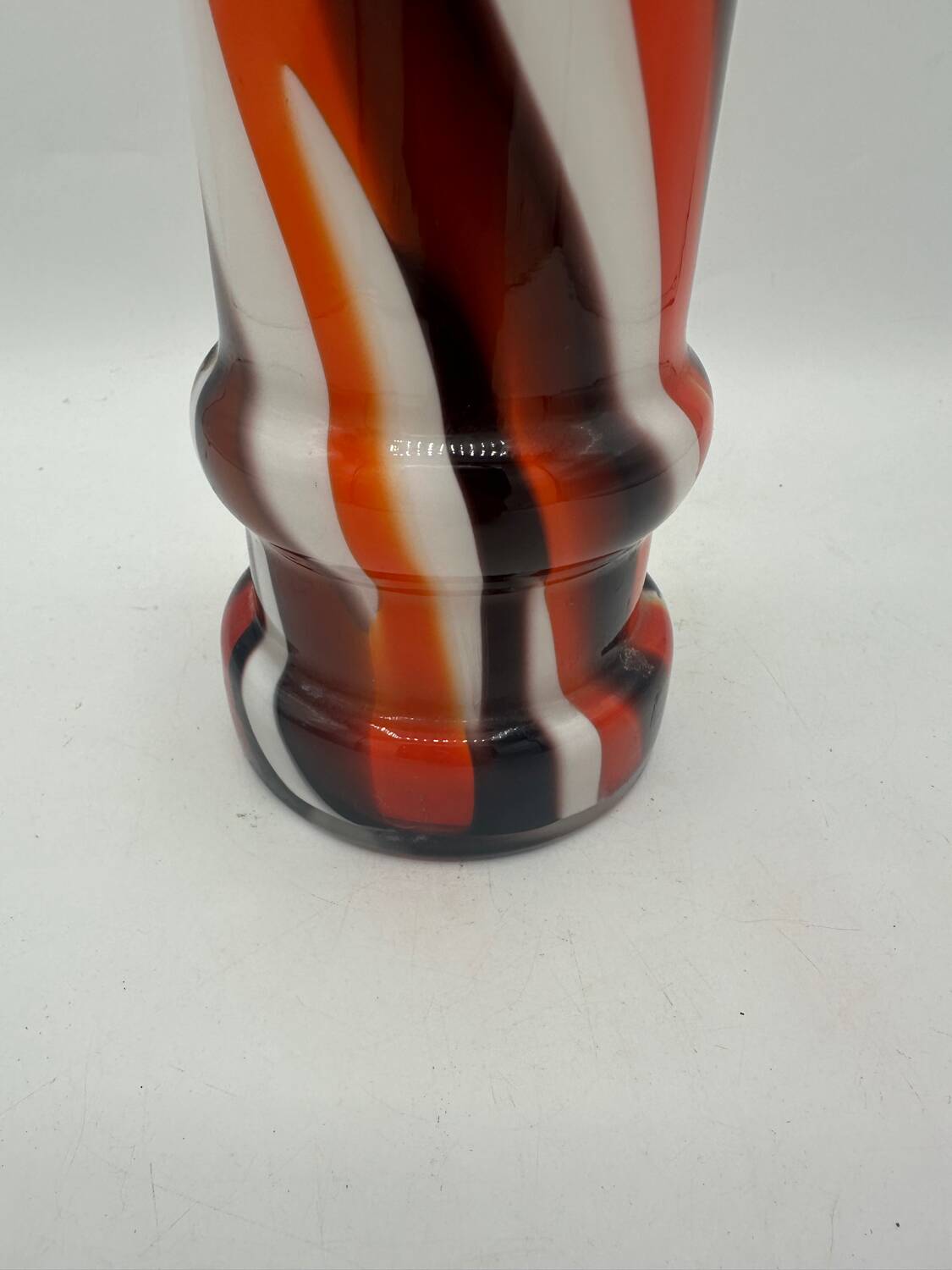 Flamed opaline vase