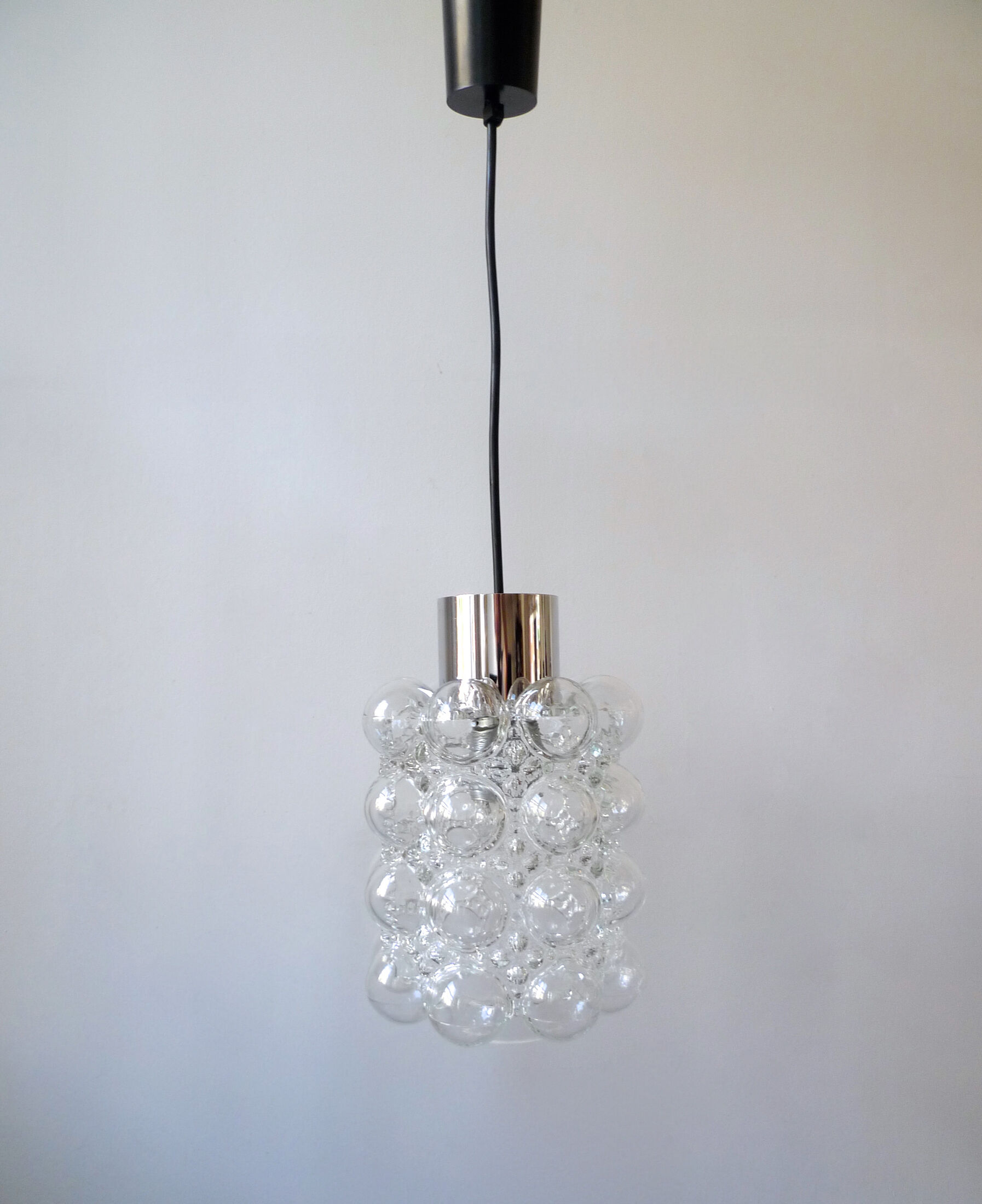 Bubble glass hanging lamp by Helena Tynell for Limburg Glashàtte, 1960s