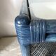 Vintage rattan and glass coffee table