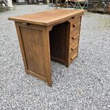 Oak children's desk with drawers