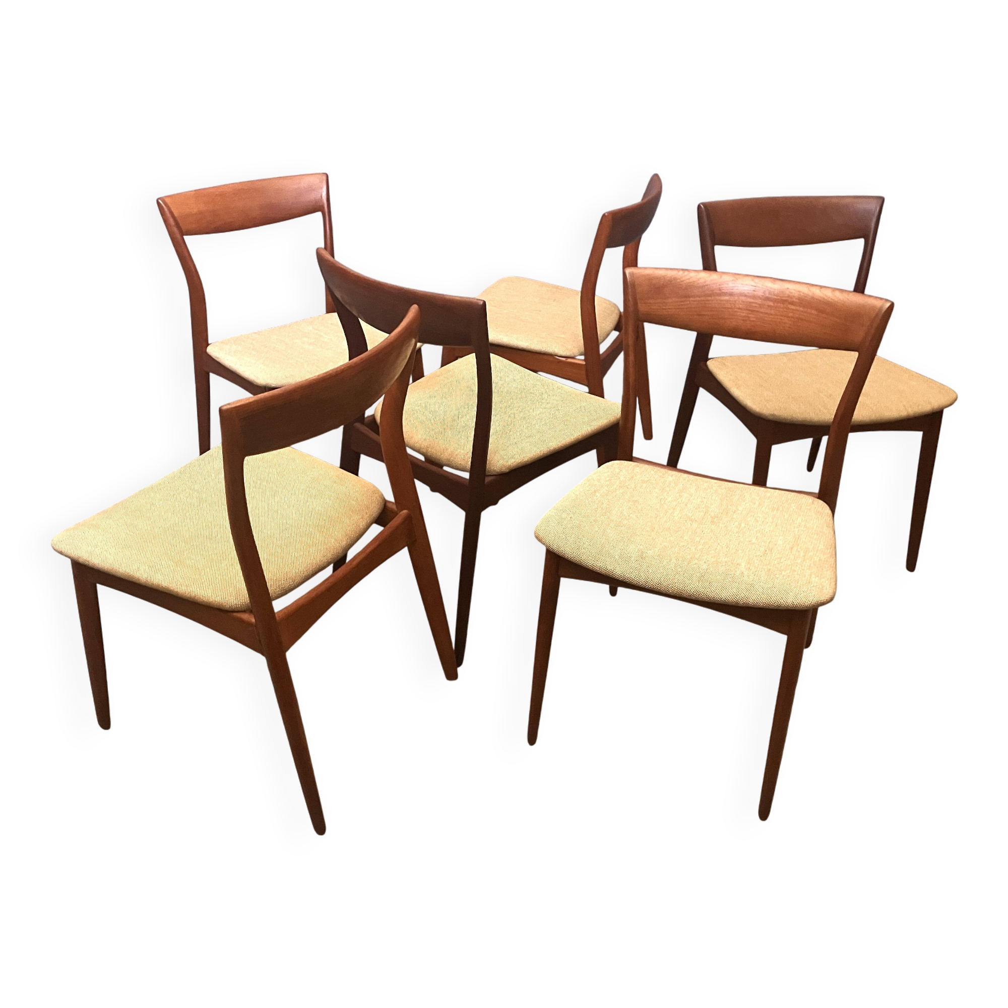 Chaises de salle à manger design danois 6 Viborg Stolefabrik R. Borregaard