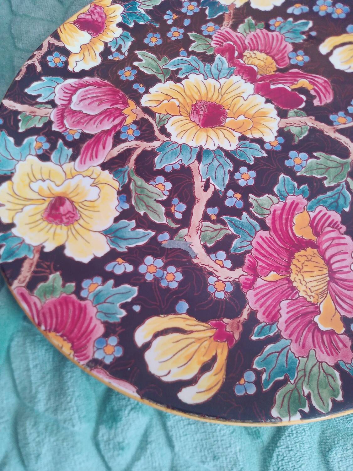 Plate 30.5 Gien 1965 rare very good condition