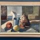 Huile sur panneau – « Nature morte » attribuée à Åke Wilhelm Andersson – 1962