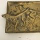 Ashtray hunting dog brass