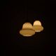 Opaline Glass Ceiling Lamps, Denmark, 1940-50s