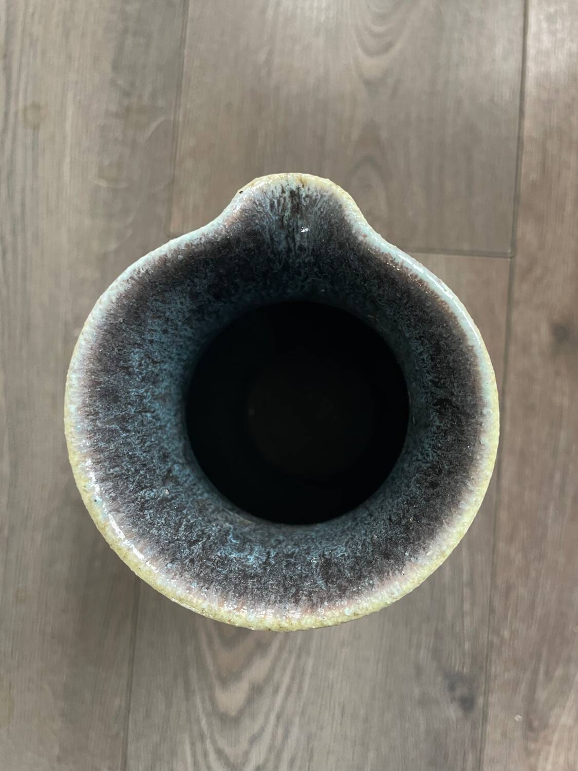 Glazed ceramic pitcher signed Accolay – 1950s