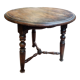 Oak tripod pedestal table