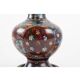 Pair of cloisonné bronze vases, china, xixth century