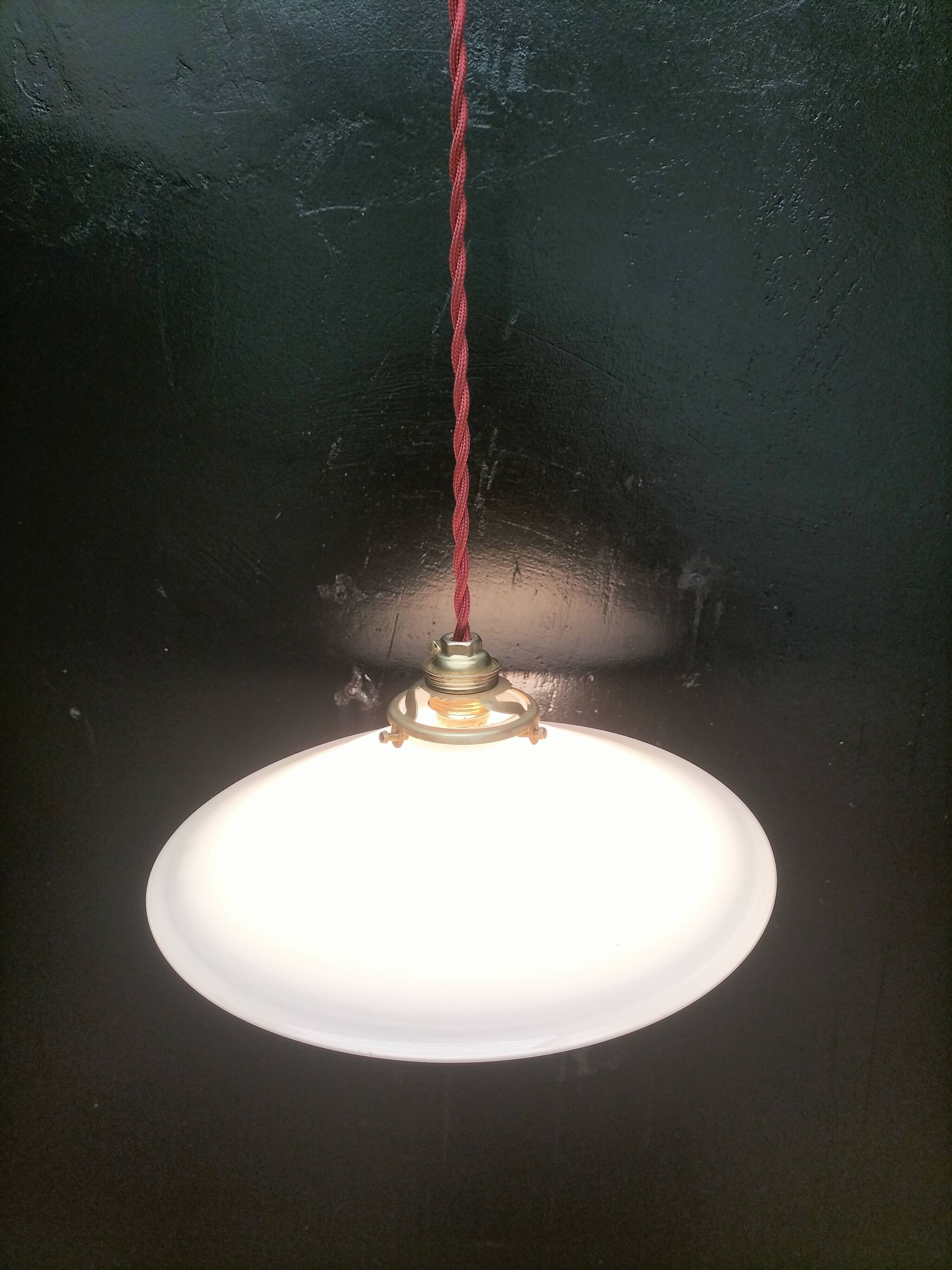 Opaline pendant light