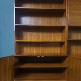 Shelf, 2 sections, rosewood veneer, 1960s/70s. 20th century