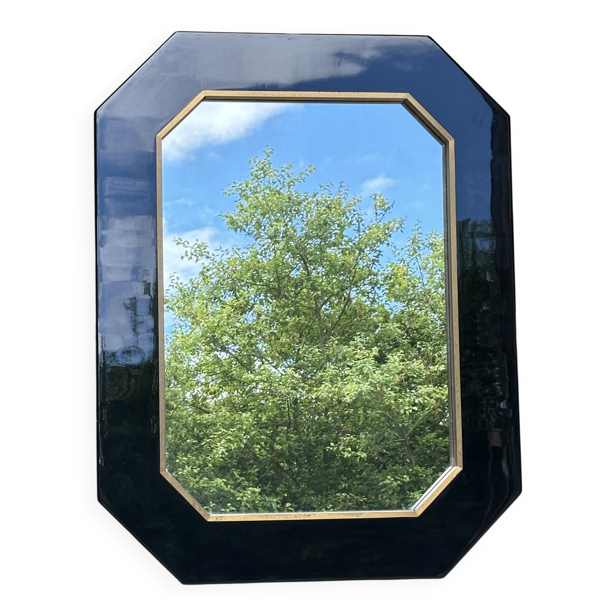 Vintage octagonal mirror
