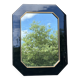 Vintage octagonal mirror