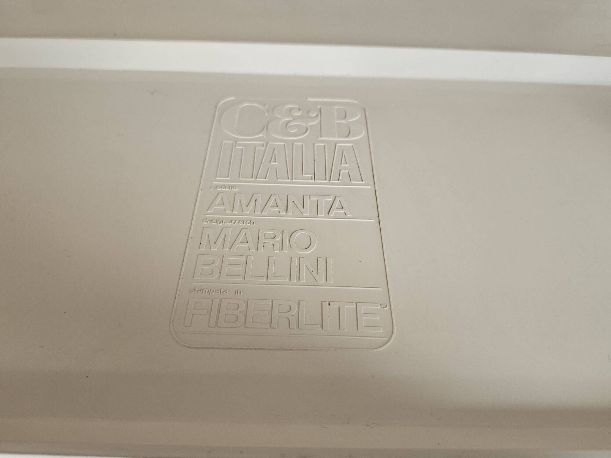 Quatre fauteuils Amanta de Mario Bellini pour C&B Italia, années 1970
