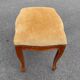 Louis XV style wooden and velvet footrest