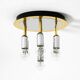 80s Post-Modern Ceiling Lamp by Schmidt Leuchtenfabrik, in brass and chrome