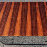 Chrome and rosewood extendable table by Alain Richard, France, 1950s