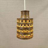 Danish ceramic hanging lamp designed by Jette Hellerøe in the 1970s.