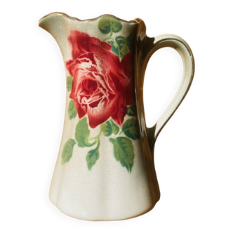 Antique KG Luneville ceramic pitcher