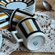 Art deco coffee cups K and G Lunéville