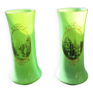 paire de Vase en opaline - xix