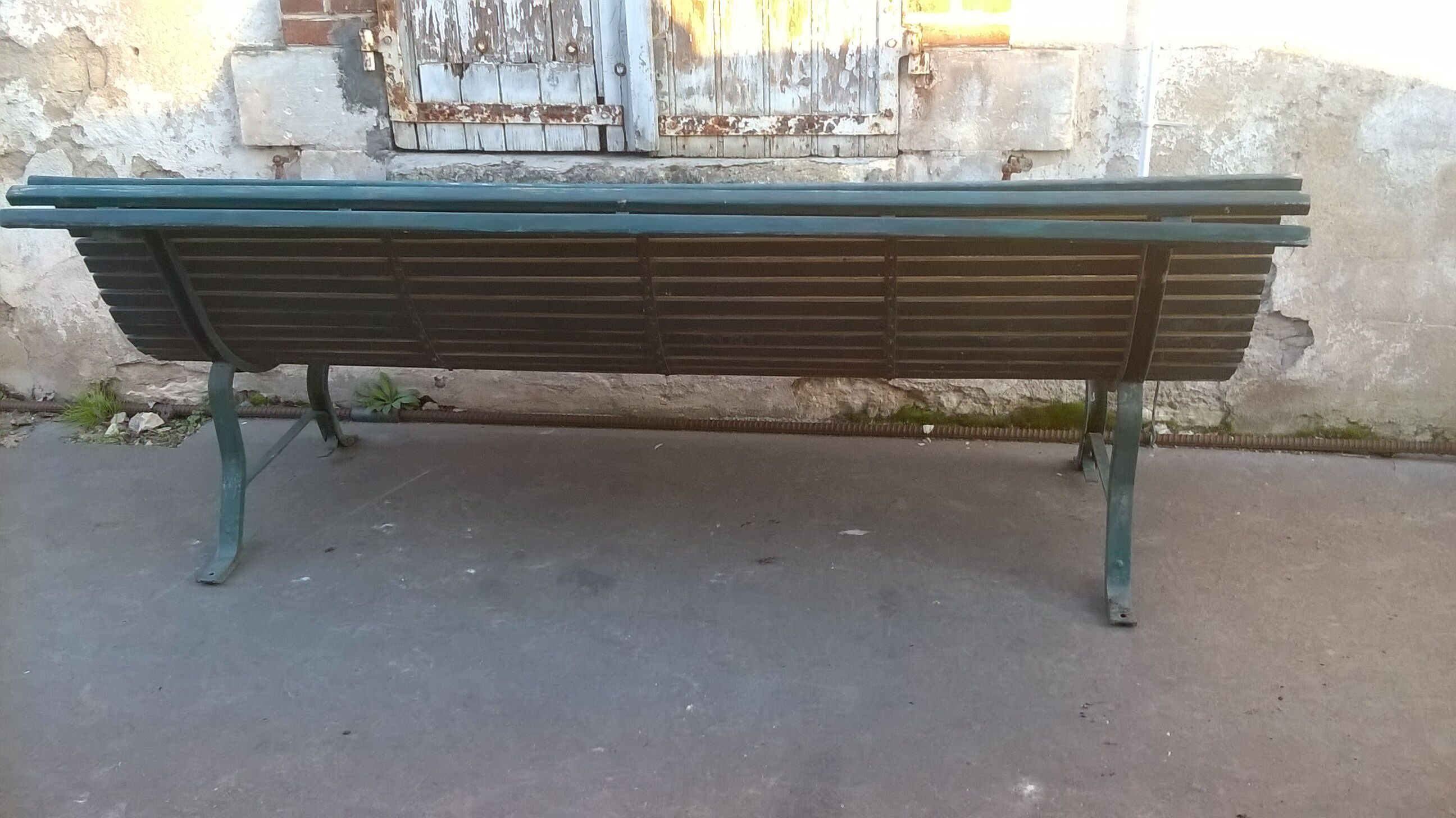 Old garden bench
