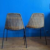Paire de chaises “Basket” Gian Franco Legler