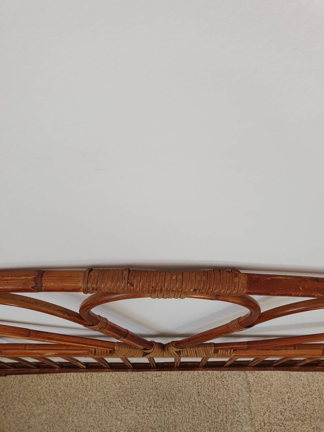 Rattan headboard for 2 people 140/160