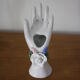 Hand-made vintage ceramic baguier