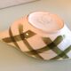 Moulin des Loups green tablecloth model gravy boat / 50s-60s