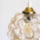 Petite amber bubble glass pendant light by Helena Tynell for Glashutte Limb