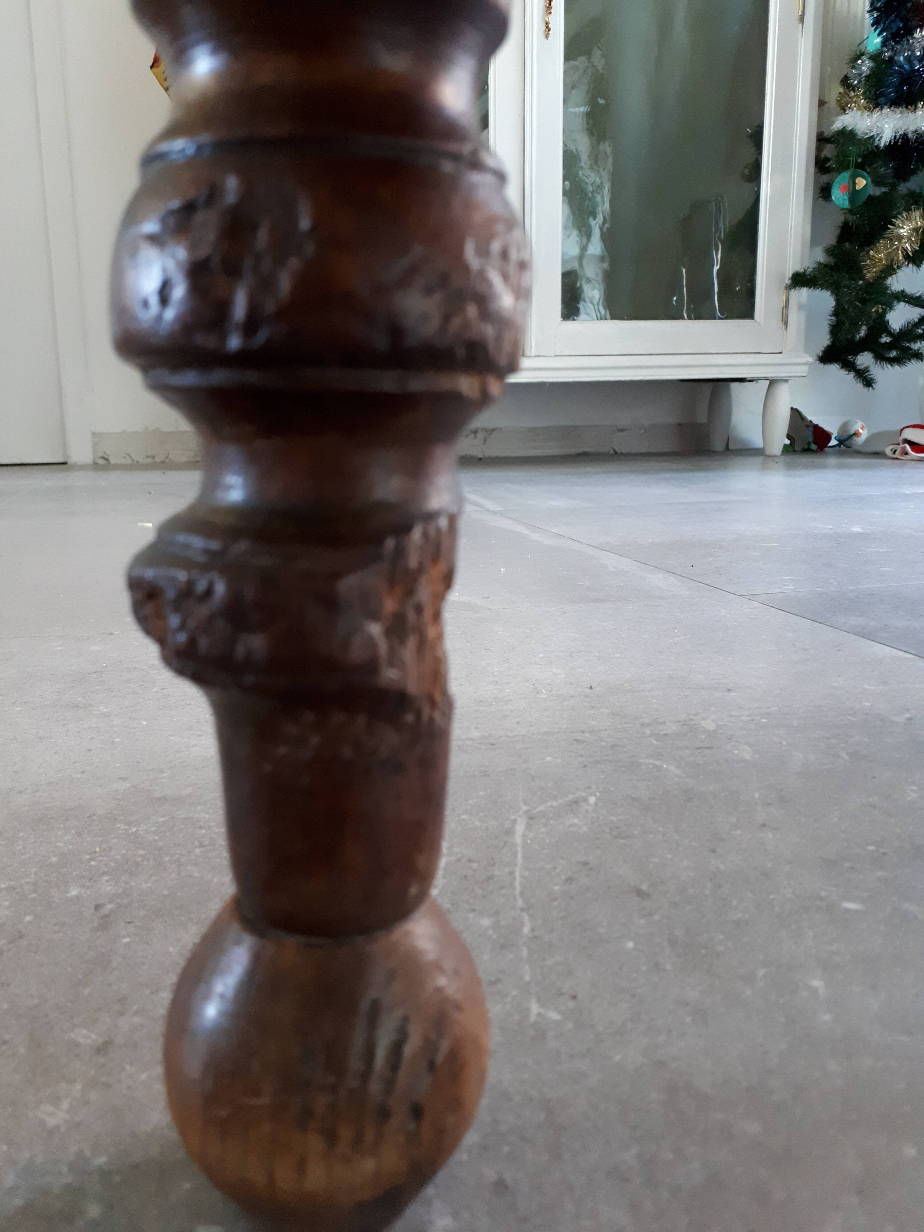 Farm table walnut oval tray