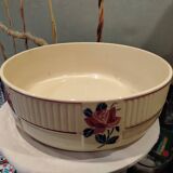 Antique Badonviller Floral Porcelain Dish, 20th Century Collection