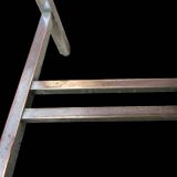 Art Deco side table desk in nickel-plated copper and white marble