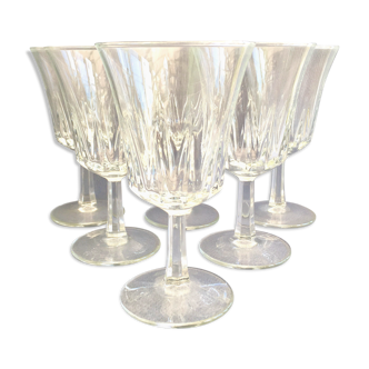 Set of 6 vintage wine glasses