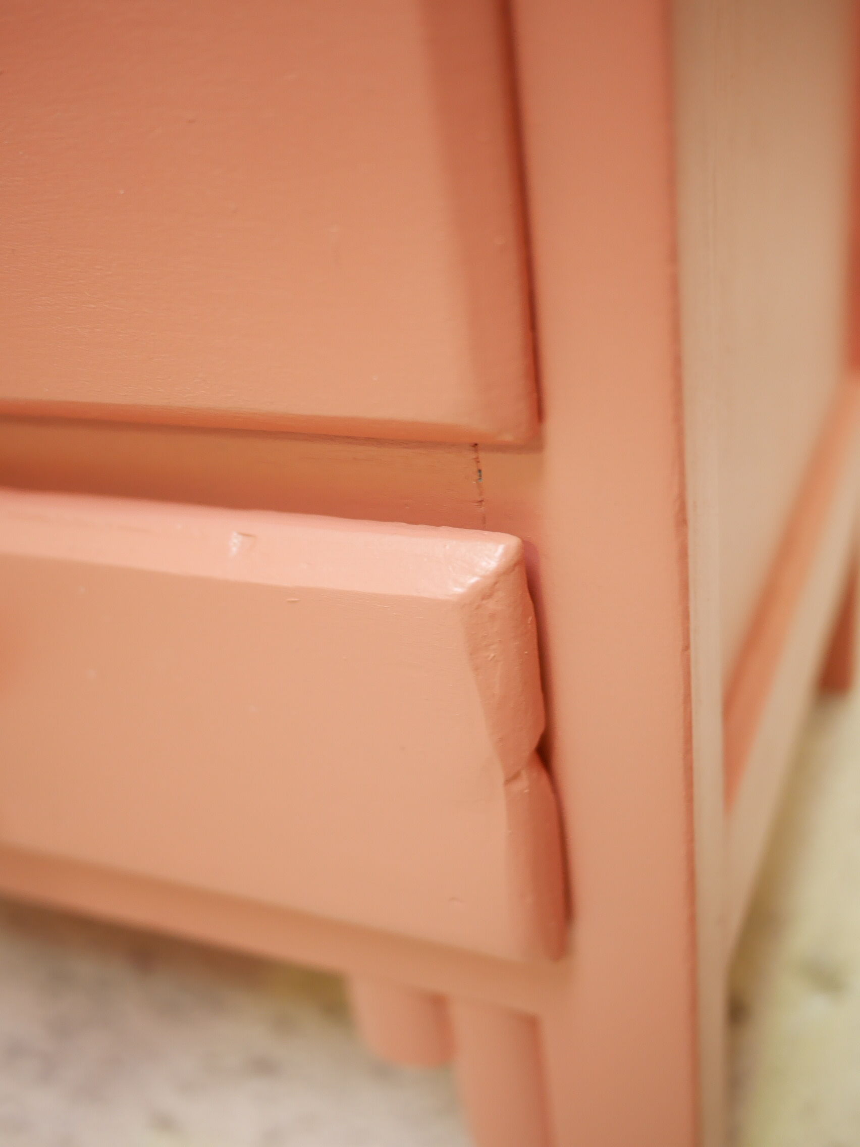 Pink vintage Faham bedside table