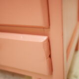 Pink vintage Faham bedside table