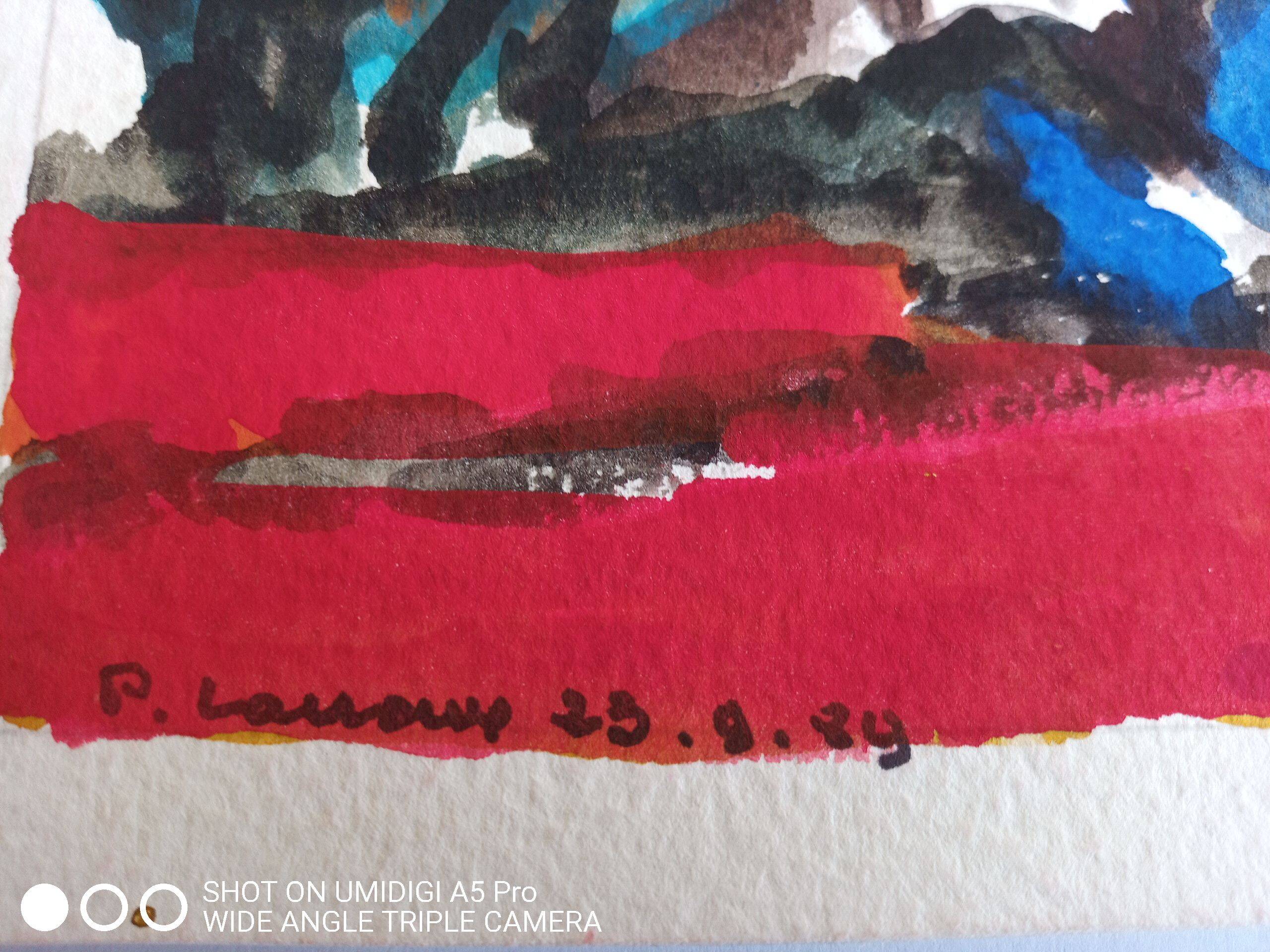 Pierre Lacroux (1909-1993) Gouache on paper 24 x 32 cm - from 1989 - (303)