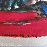 Pierre Lacroux (1909-1993) Gouache on paper 24 x 32 cm - from 1989 - (303)