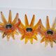 Friedel Lotus Lucite candle holders Germany 1960 x3