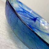 Blown glass salad bowl