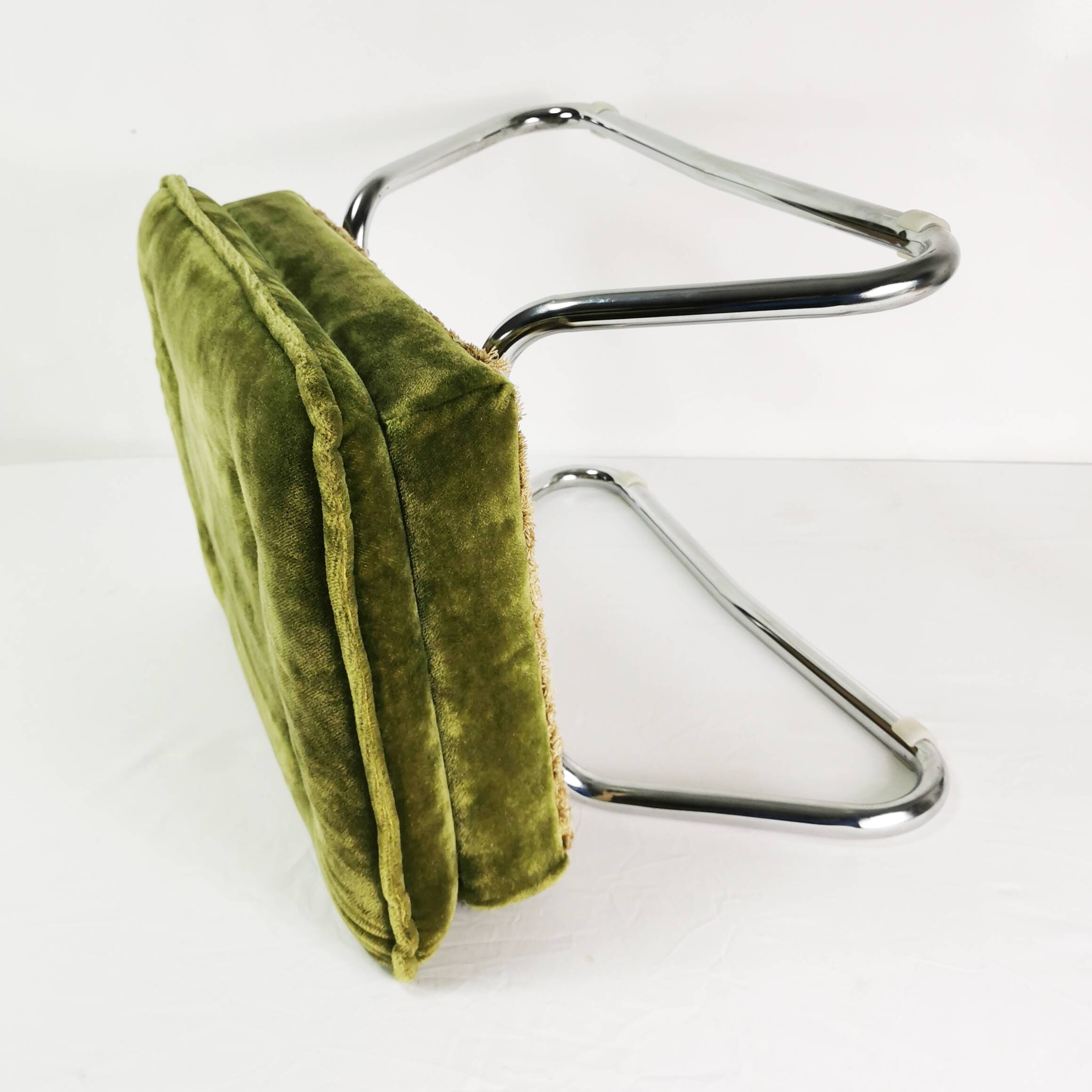 Art Deco folding pouf, Germany, 1970s