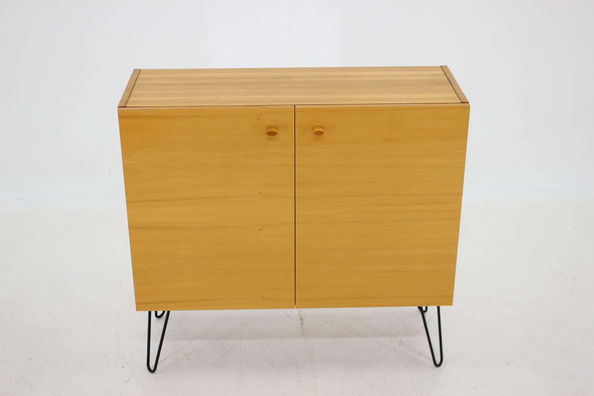 1970s Upcycled Birch Cabinet, Czechoslovakia - very good original conditon with minor signs of use -